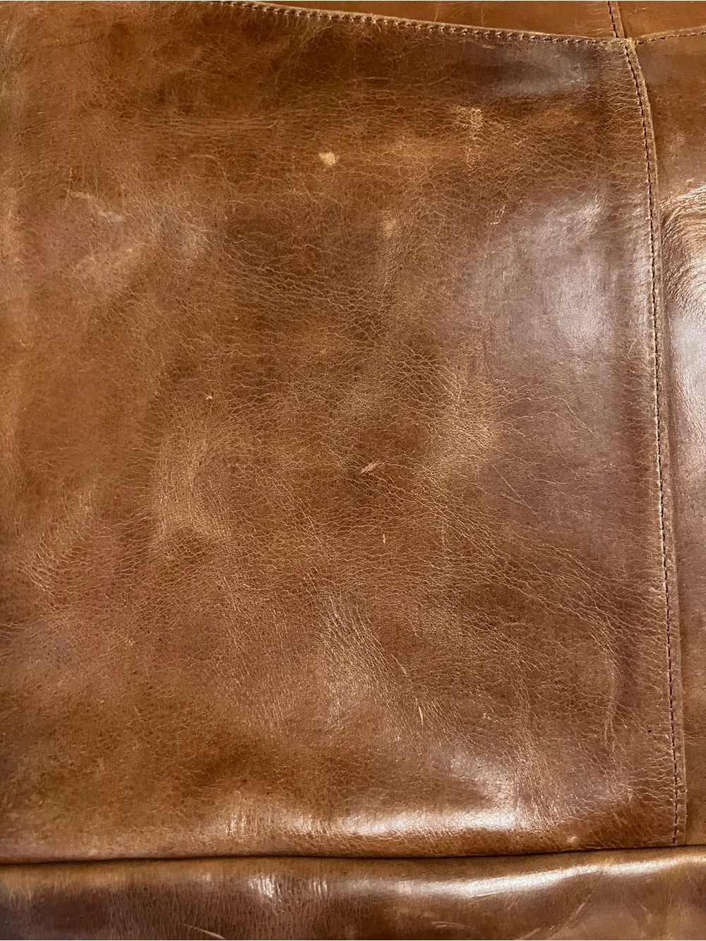 Raven + Lily Chestnut Brown Leather Shoulder Tote - Picture 7 of 10